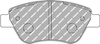 Klock hamulcowe Ferodo Racing DS2500 przednie FCP1466H ABARTH 500 / 595 695 312 500C 595C 695C ALFA ROMEO MiTo 955 FIAT 500 Grande Punto PANDA 169 STILO 192 OPEL ADAM CORSA D D