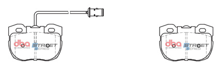 Bremsbeläge vorne DBA Brake Pads Street Series Ceramic - DB1176SS LAND ROVER Defender 90 Discovery 1 Range LTI Fairway Driver MCW Metrocab TTT