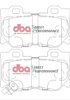 Bremsbeläge hinten DBA Brake Pads Street Performance Hawk HB602x.545 - DB2401SP INFINITI FX30D FX37 FX50 G37 M30D M35h M37 Q50 Hybrid Q60 Coupe Q70 QX70 NISSAN 370Z Nismo Skyline V36 V36