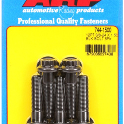 ARP "3/8""-24 x 1.500 12pt 7/16 wrenching black oxide bolts"5pcs