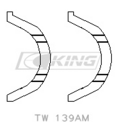 King spaudimo guolis NISSAN SR18/SR20 - TW 139AM