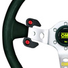 OMP carbon plate mounted behind the steering wheel
