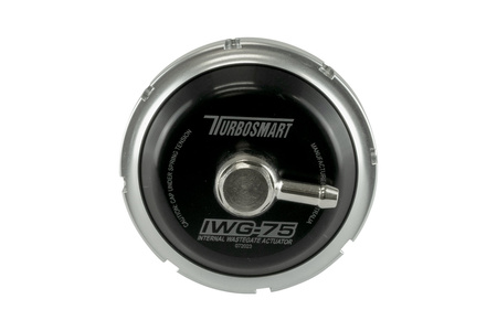 Siłownik wewnętrznego zaworu upustowego Turbosmart Wastegates IWG75 Garrett GT22 Black 5 PSI