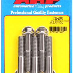 ARP "3/8""-24 x 2.000 hex SS bolts" (5pcs)