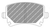 Ferodo Racing DS1.11 brake pad rear FCP1636W AUDI A3 TT SEAT ALHAMBRA LEON Toledo III SKODA Octavia II SUPERB II 3T4 Estate 3T5 VOLKSWAGEN CC 358 EOS 1F7 1F8 Golf 5 GOLF V 1K1 Convertible 517 PASSAT SCIROCCO SHARAN Touran