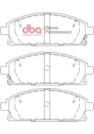 Brake Pads Xtreme Performance Hawk HB326x.646 front - DB1333XP NISSAN Elgrand E50 E51 X-Trail