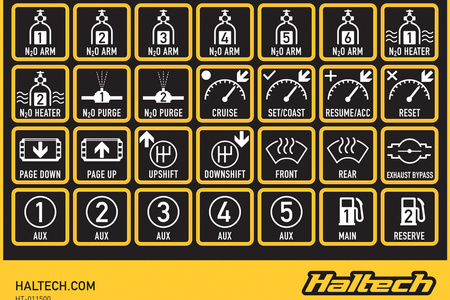 Haltech Haltech Keypad Label Set - HT-011500