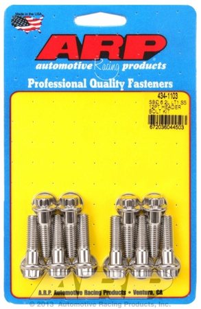 Header Bolt Kits ARP 434-1103 ARP Header Bolt Kit Chevy SB 6.2L LT1 SS 12PT Chevrolet LS Gen V
