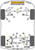 Przednia tuleja mocowania tylnego dyferencjału Powerflex Road Series Audi A6 / S6 / RS6 & A6 / S6 / RS6 C5 (1997-2005)\S6 Quattro (1998 - 2005) PFR3-1131