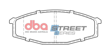 Bremsbeläge vorne DBA Brake Pads Street Series Ceramic - DB321SS DATSUN Patrol 160 NISSAN Cabstar F22 F23 260 Y60