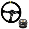 Zomšinis sportinis Vairas 350/90 + Vairo stebulė Quick Release Ball IRP tipo