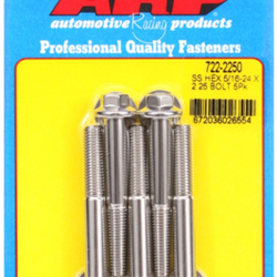 ARP "5/16""-24 x 2.250 hex SS bolts" (5pcs)