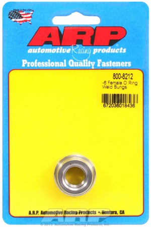 ARP -6 female O ring steel weld bung