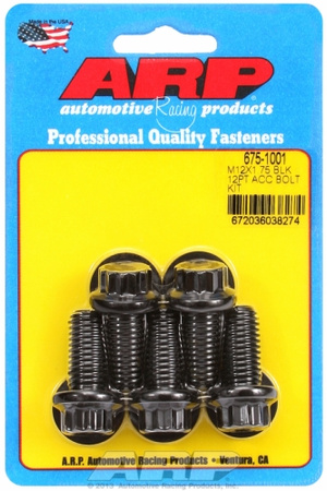 Śruby ARP  Bolt Kit M12 X 1.75 X 25 Black Oxide 12PT