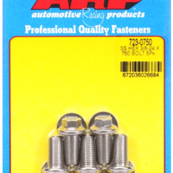 ARP "3/8""-24 x .750 hex SS bolts" (5pcs)