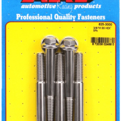 ARP "3/8""-16 x 3.000 hex 7/16 wrenching SS bolts" (5pcs)