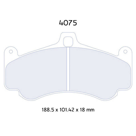 Carbone Lorraine RC6 brake pads - Porsche 997 3,8 GT3/ GT3 RS/ Turbo (06-)