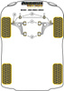 Przednia tuleja łącznika stabilizatora do wahacza 18mm Powerflex Black Series Mercedes-Benz 190 W201 (1982 - 1993) PFF40-404-18BLK