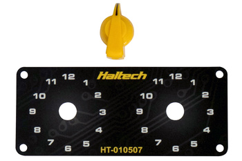 Haltech Dual Switch Panel Kit - sárga gombbal - HT-010509