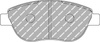 Ferodo Racing DSUNO Vorderradbremsbelag FCP1467Z ABARTH 500 / 595 695 312 500C 595C 695C CITROEN Xsara Picasso N68 FIAT 500L Grande Punto Punto 199 Idea STILO 192 Multi Wagon LANCIA MUSA 350 OPEL CORSA D PEUGEOT 206 307 307