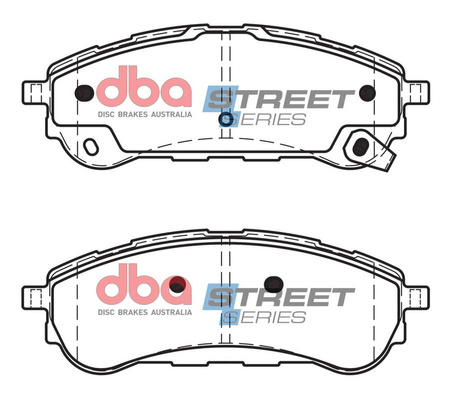Klocki hamulcowe tylne DBA Brake Pads Street Series Ceramic - DB15016SS FORD Ranger