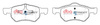 Brake Pads Street Series Semi-metallic front - DB1848SS CHRYSLER USA Grand Voyager LTD