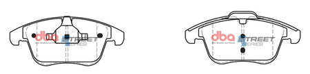 Brake Pads Street Series Ceramic front - DB2296SS CITROEN C5 PEUGEOT 508