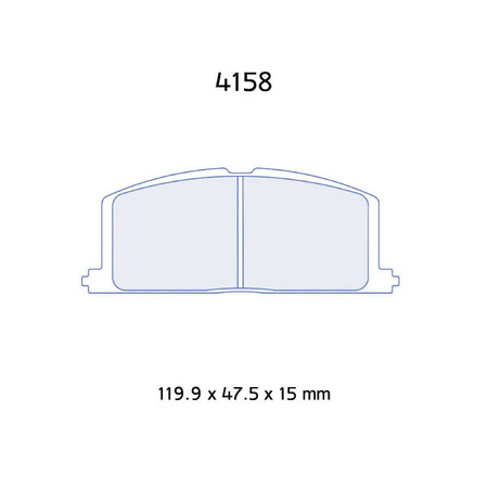 Carbone Lorraine RC6 brake pads - Toyota Corolla 1,6 GT/ GTI/ GTS/ SR5/ FX16 (87-92)