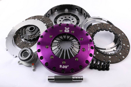 Xtreme Performance Ford / Volvo - 230mm Sprung hub Organic Twin Plate Clutch Kit Incl Flywheel & CSC 1000Nm