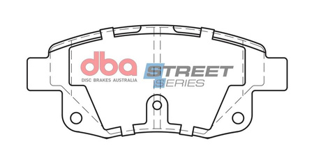 DBA Brake Pads Utcai sorozat hátsó fékbetétek Félig-fémes - DB1968SS FORD Tourneo Transit 3rd Gen 250 260 280 300 330 350 430