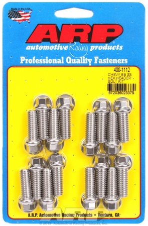Zestaw śrub głowicy cylindrów ARP 400-1112 BB Chevy SS hex header bolt kit Chevrolet Big Block