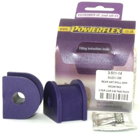 Poliuretán persely Powerflex Audi TT Mk1 Typ 8N 4WD (1999-2006) PFR3-511-14 Nem. a diagramon: 6