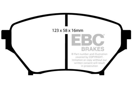 DP1452 - Zestaw klocków hamulcowych seria ULTIMAX2 EBC Brakes