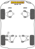 Front Lower Wishbone Bush Powerflex Polyurethane Bush Road Series Ferrari 348 (1989 - 1995) PF17-200
