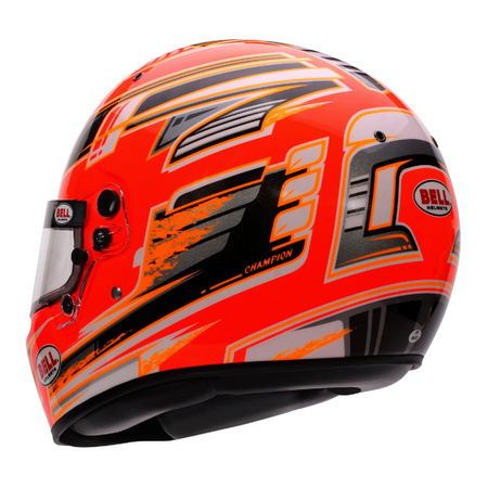 Bell KC7-CMR bajnok narancssárga gokart Sisakok