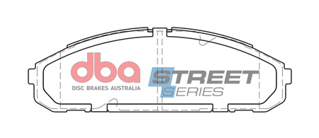 DBA Brake Pads Utcai sorozat első fékbetétek Kerámia - DB1257SS NISSAN Patrol Y60