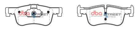 Klocki hamulcowe przednie DBA Brake Pads Street Series Ceramic - DB2332SS BMW 1 Series F20 114 116 118 F21 xDrive F21 2 F22 Coupe 218 F23 Convertible