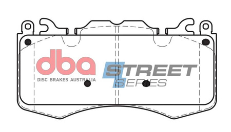 Klocki hamulcowe przednie DBA Brake Pads Street Series Semi-metallic - DB2204SS LAND ROVER Discovery 5 Range L322 L405 Sport L320 L494