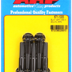 Śruby ARP M8 x 1.25 x 40 12pt black oxide bolts (5pcs)