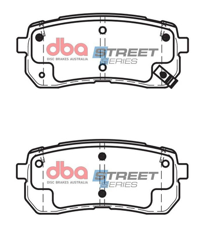 Brake Pads Street Series Ceramic rear - DB2447SS HYUNDAI H1 i-800 iLoad iX55 KIA Carnival Sedona Sorento