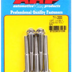 ARP "1/4""-28 x 2.000 12pt SS bolts" (5pcs)