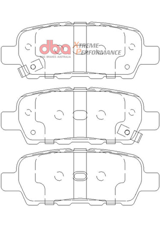 Brake Pads Xtreme Performance Hawk HB370x.559 rear - DB1509XP INFINITI FX35 FX45 NISSAN 350Z Elgrand E51 Murano Z50 Skyline V35 V35 Stagea M35 X-Trail