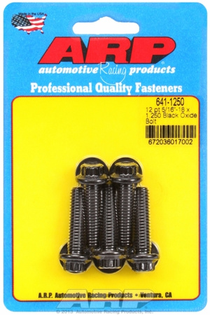 ARP "5/16""-18 x 1.250 12pt black oxide bolts" (5pcs)