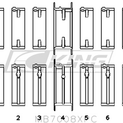 King pagrindinio guolio apvalkalas NISSAN RB25DET - MB7008XPC.026