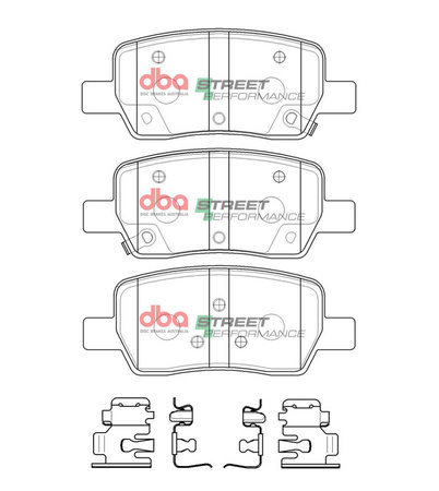 DBA Brake Pads Street Performance Bremsbeläge hinten – DB15072SP