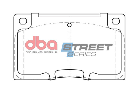 Priekinės DBA stabdžių trinkelės gatvės serijos keramikos – DB585SS