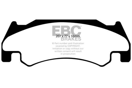 DP41739R - EBC Brakes YELLOWSTUFF sorozatú fékbetét készlet