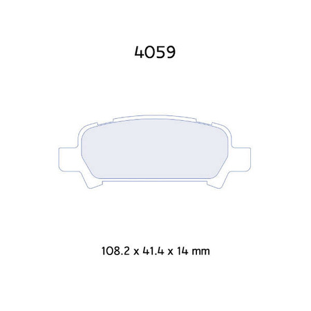 Carbone Lorraine RC6 brake pads - Subaru Impreza 1,6 16V/ 2,0i 4x4 16V (98-)