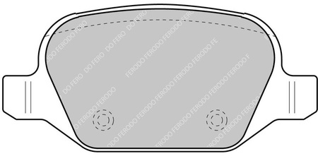 Ferodo Racing DS2500 brake pad rear FCP1349H ALFA ROMEO 147 156 GT MiTo 955 FIAT 500L LANCIA Dedra Lybra Lybra