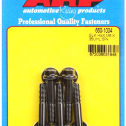 ARP M6 x 1.00 x 35 hex black oxide bolts (5pcs)